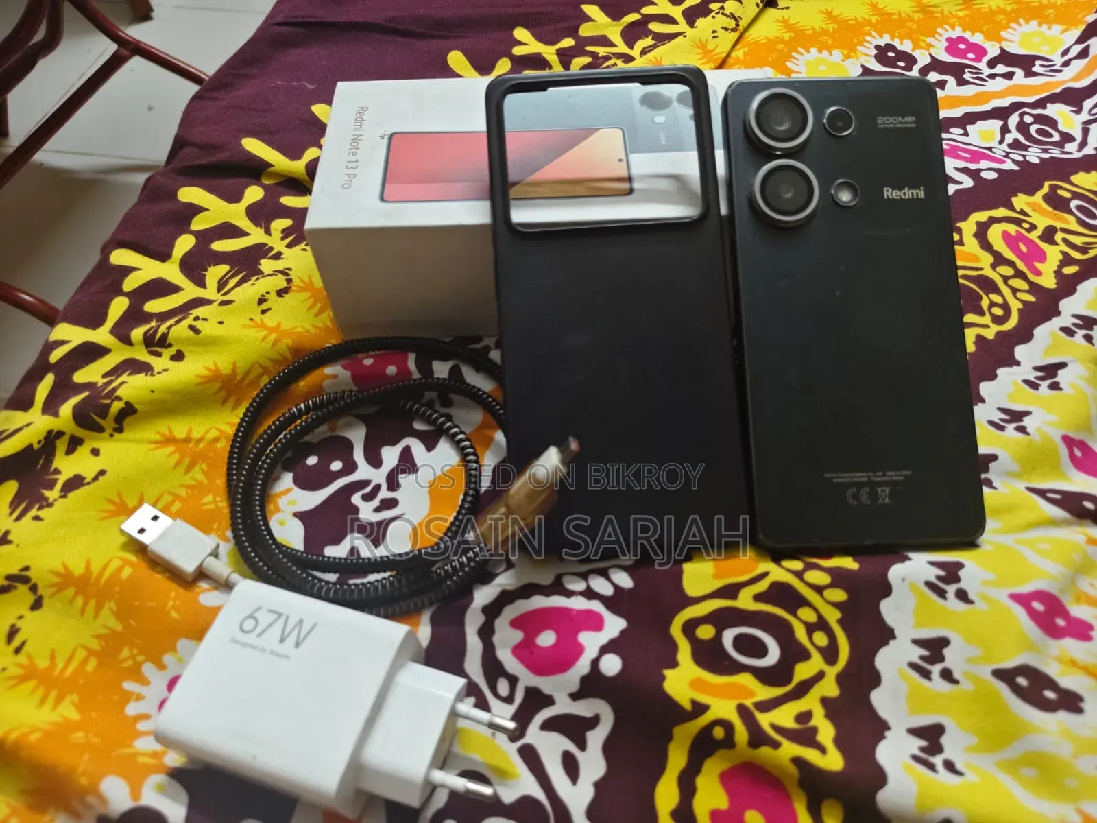 শাওমি রেডমি নোট ১৩ প্রো ২৫৬ জিবি কালো