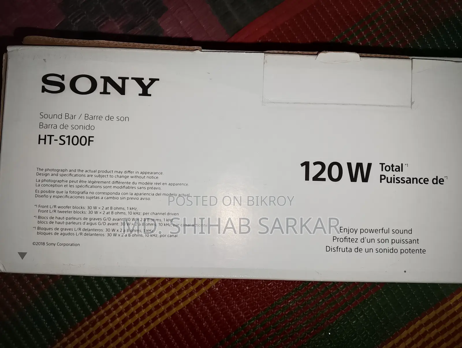সনি এইচটি-এস১০০এফ সাউন্ড বার
