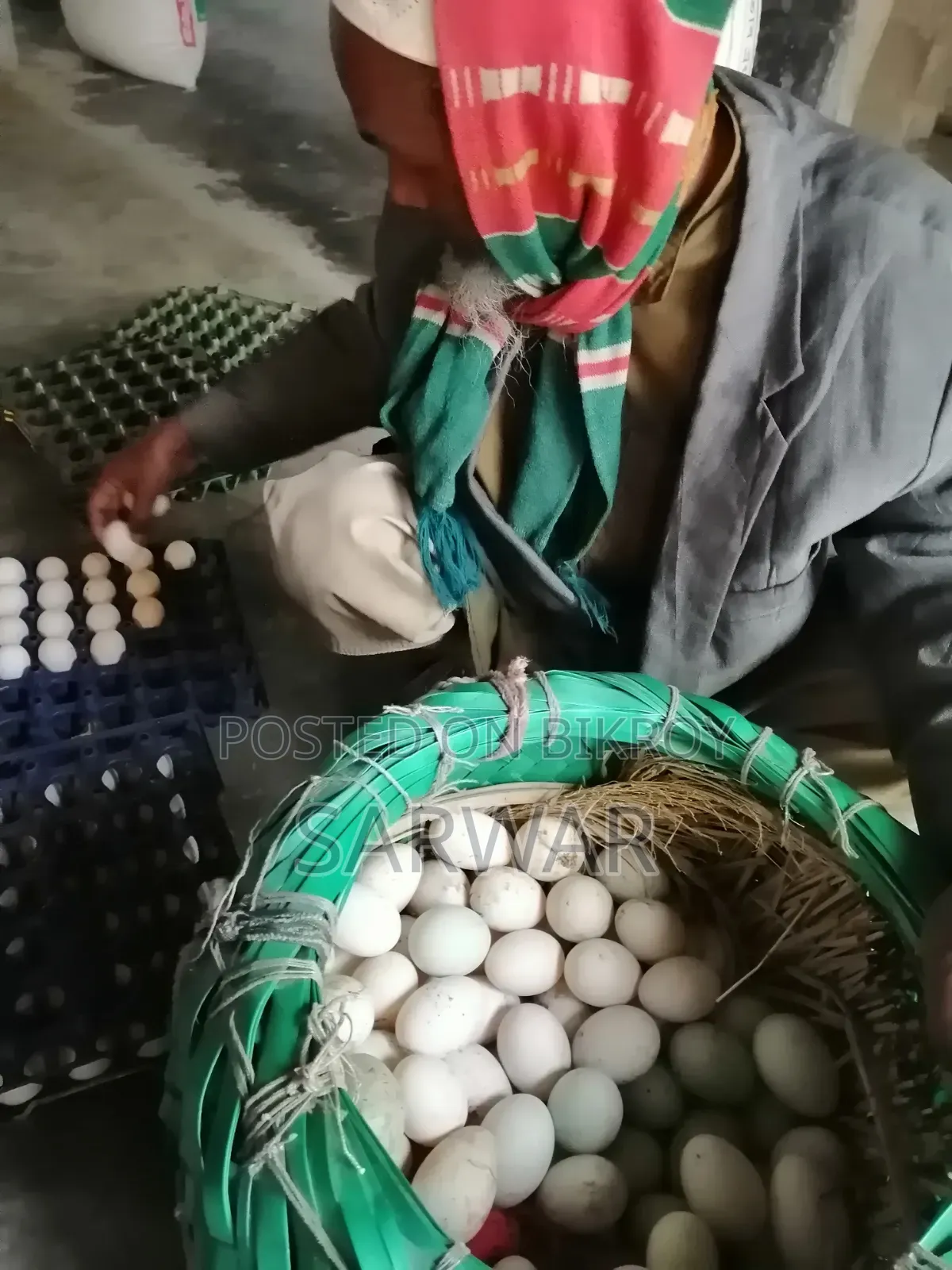 Deshi Chicken Eggs. Deshi Murgir Dim.