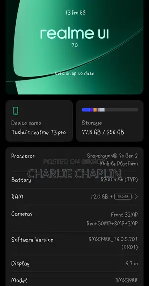 Realme 13 Pro+ 5G 256 GB Blue
