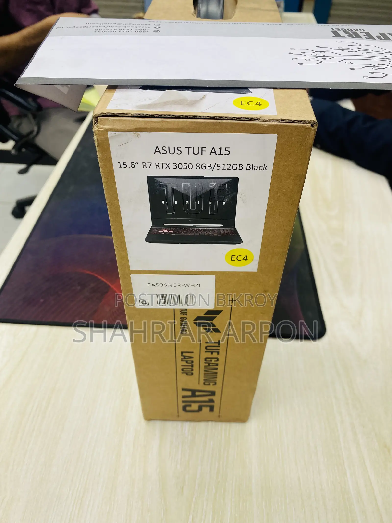 Laptop ASUS Tuf Gaming A15 8GB AMD Ryzen 7 SSD 512GB