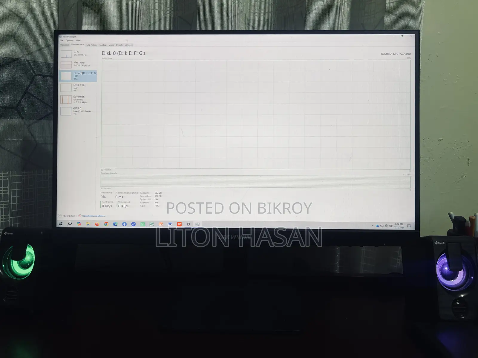 Desktop Computer Samsung 4GB Intel Core I5 HDD+SSD 1.5T