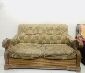 Shegun Wood 3 Pis Sofa