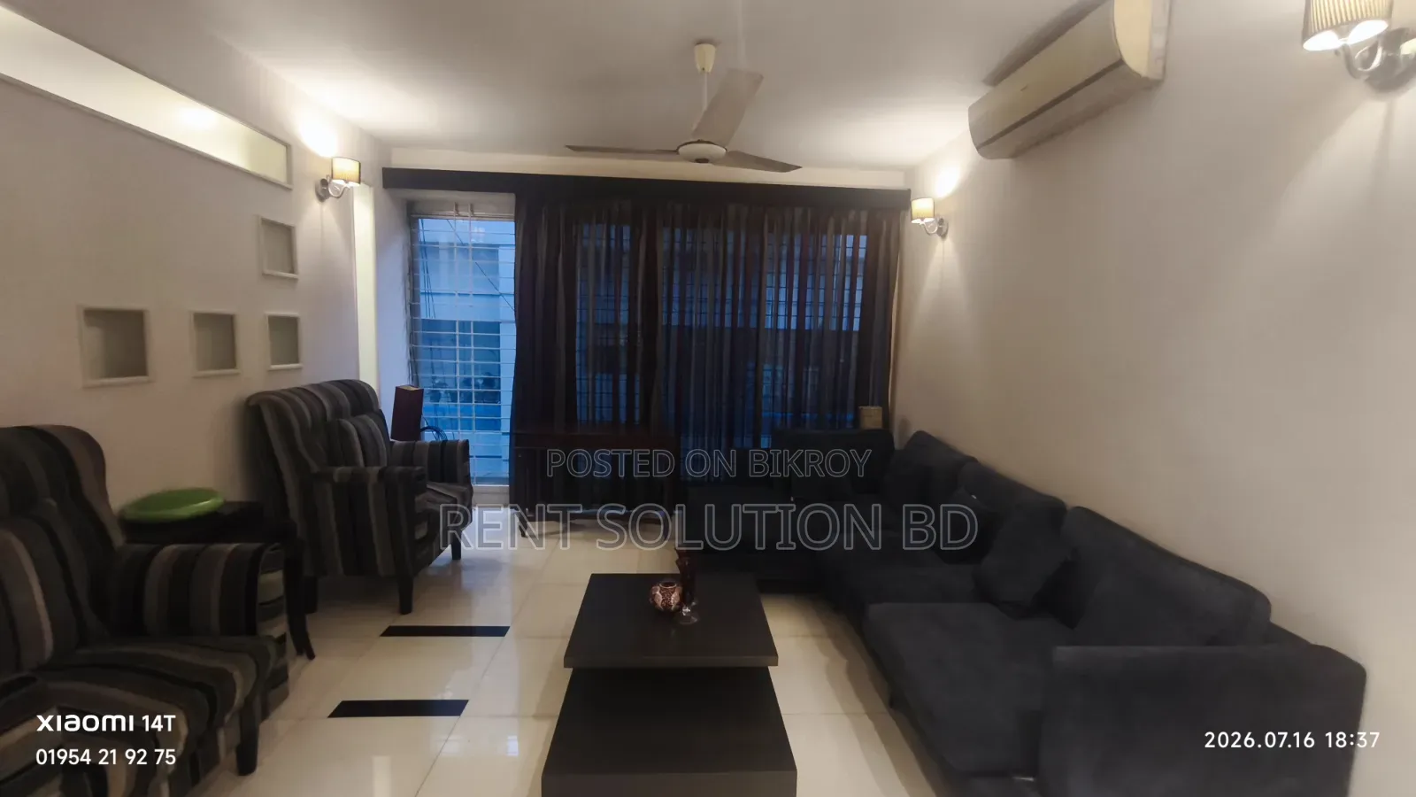 Furnished 3 Bedroom Apartment in Banani for Rent