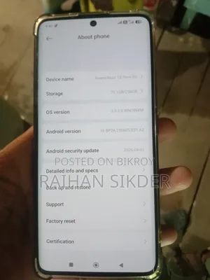 Xiaomi Redmi Note 13 ২৫৬ জিবি ব্ল্যাক