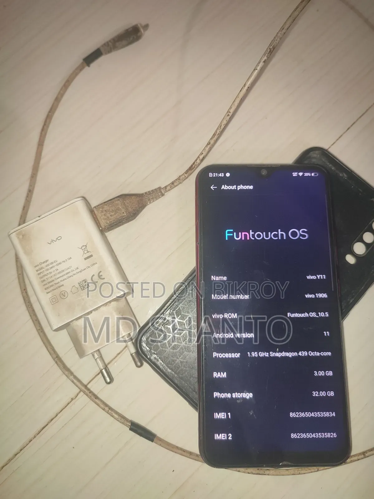 Vivo Y11 32 GB Red