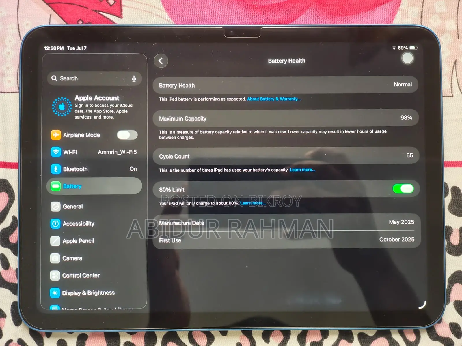 Apple iPad Wi-Fi 128 GB Blue