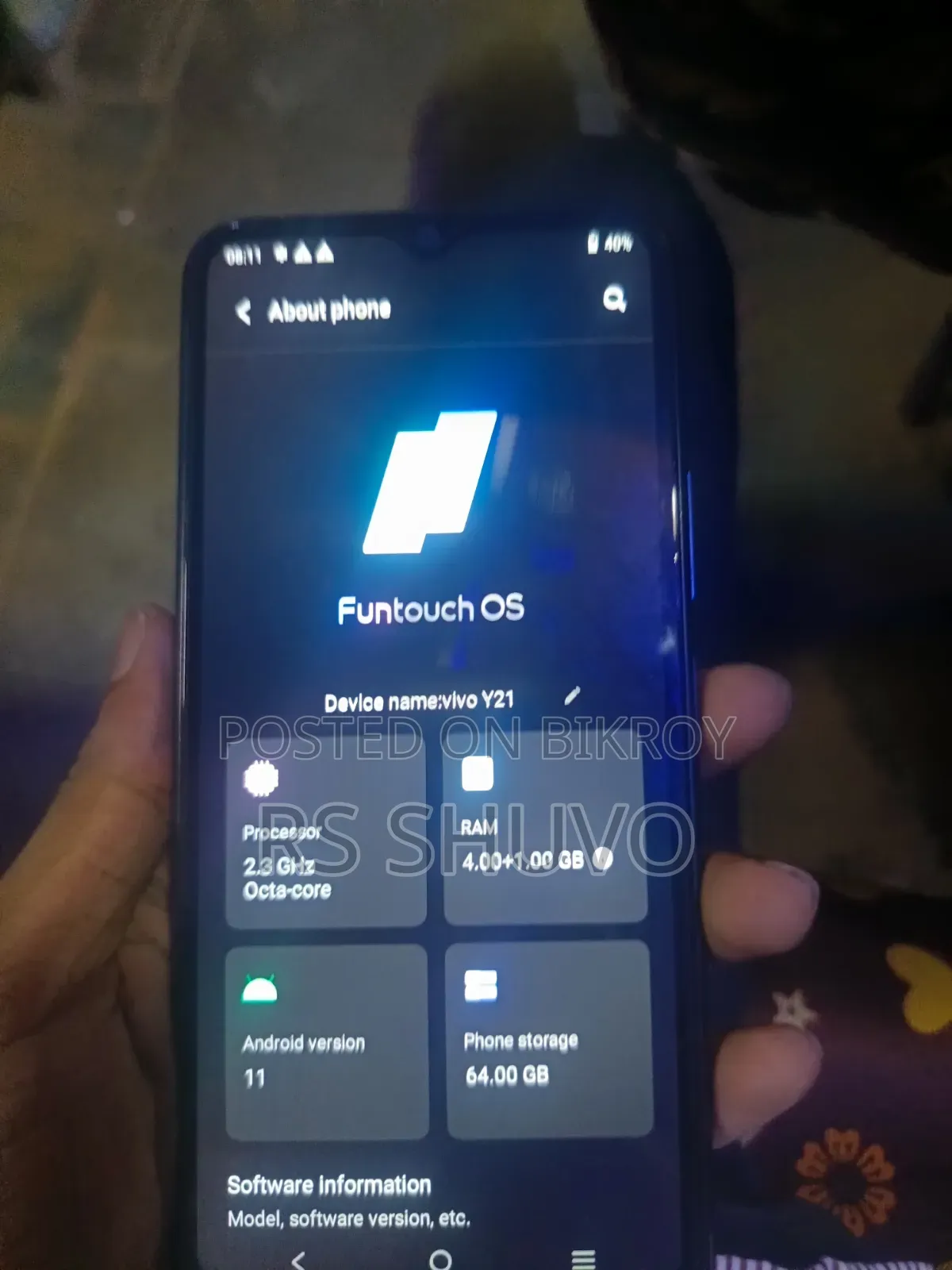Vivo Y21 ৬৪ জিবি ব্লু