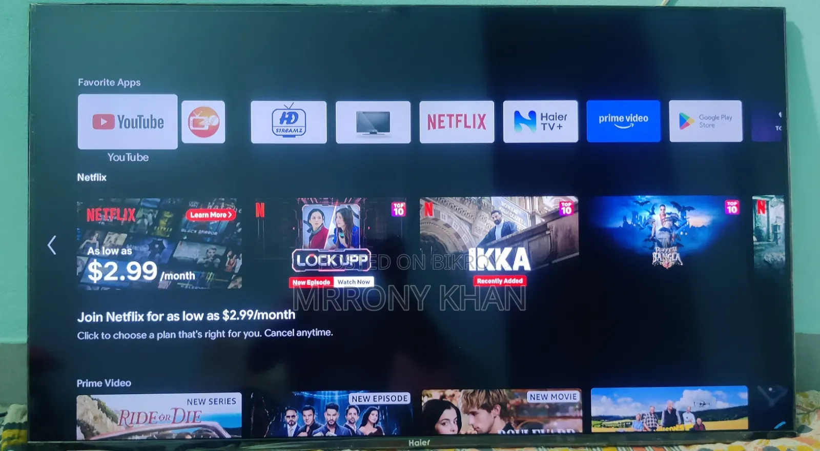 Haier,43smart Android Voice Control FHD TV