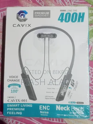 CAVIX-001 ENC 400 Hours Neckband Headphones