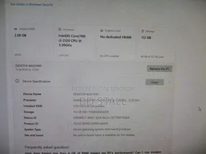 Desktop Computer Dell 4GB Intel Core I3 HDD 500GB