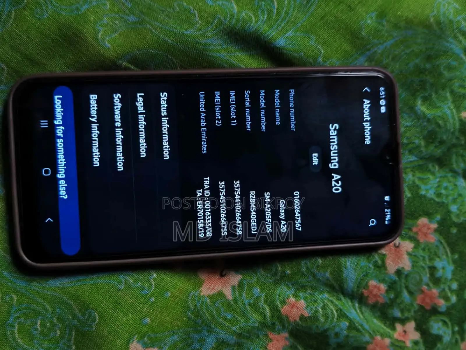 Samsung Galaxy A20 32 GB Black