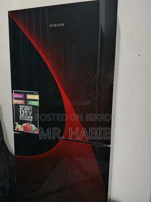 Singer Refrigerator | FBDS225 | 215 L | Black