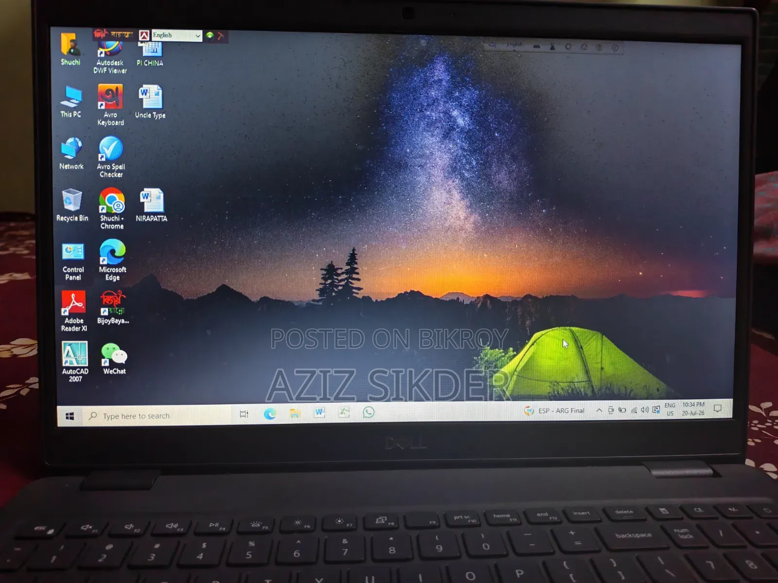 Laptop Dell Inspiron 15 3501 4GB Intel Core i5 HDD 1T