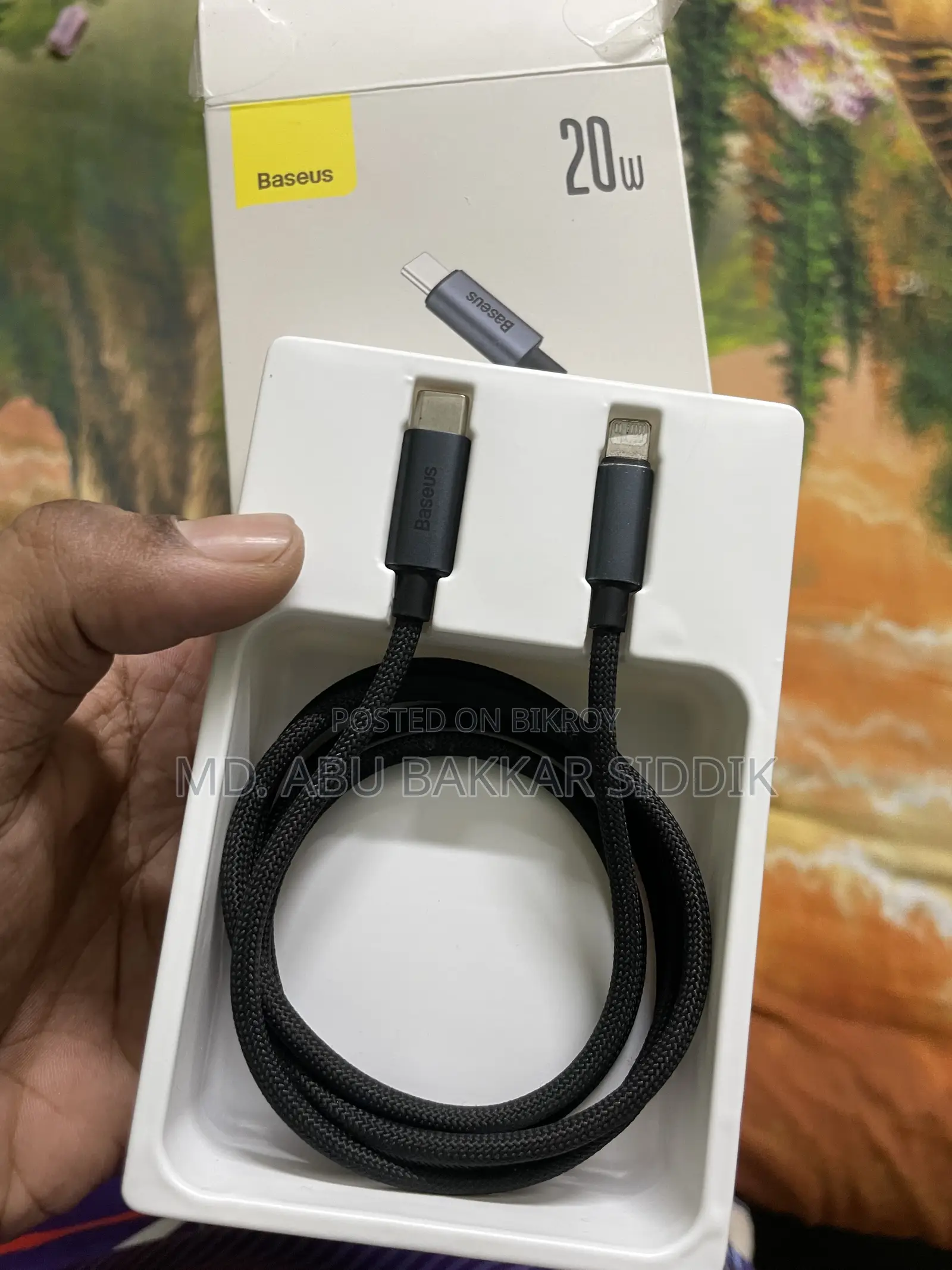 বেসিয়াস লাইটনিং ক্যাবল ২০ডব্লিউ