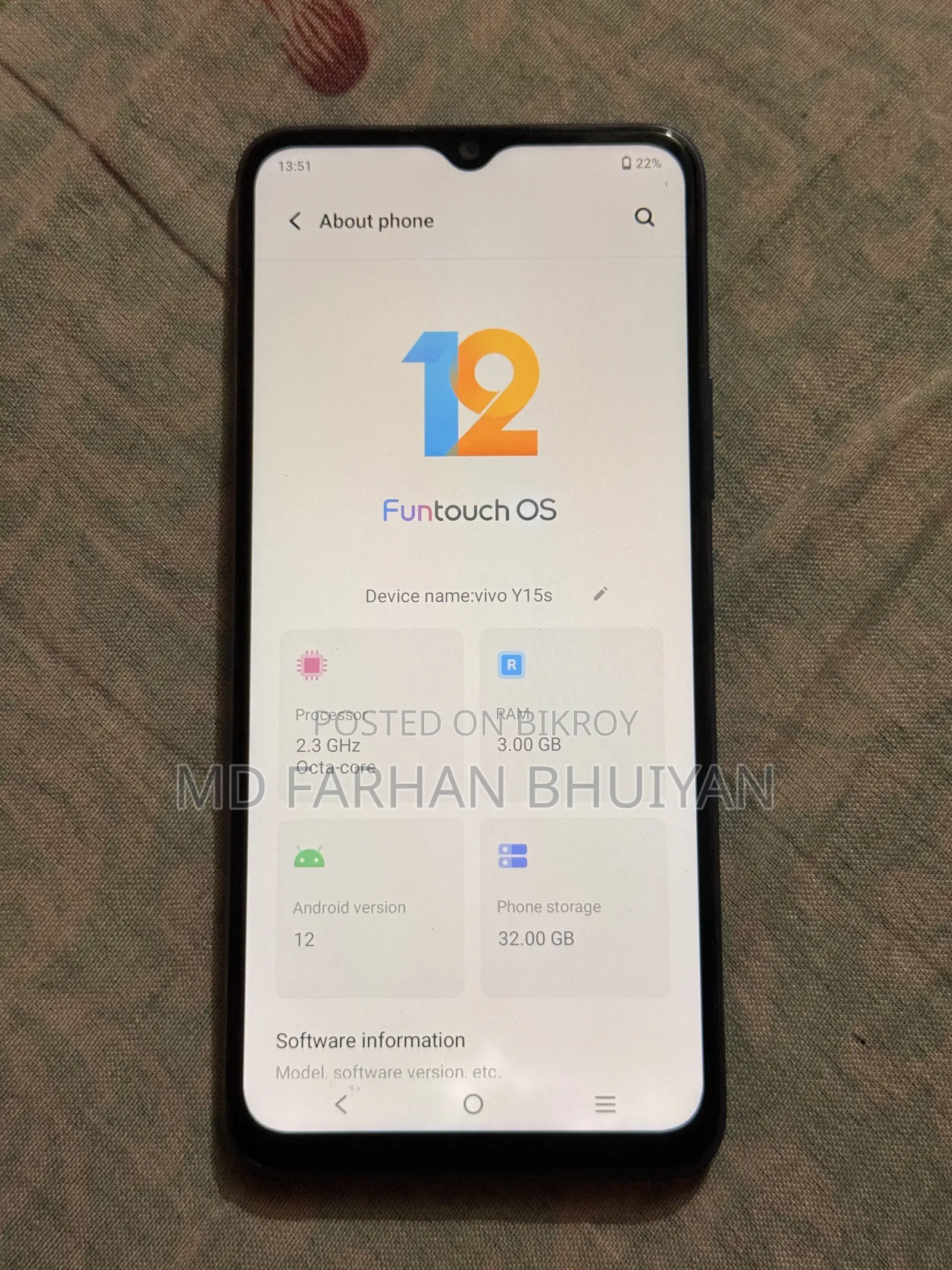 Vivo Y15s 32 GB