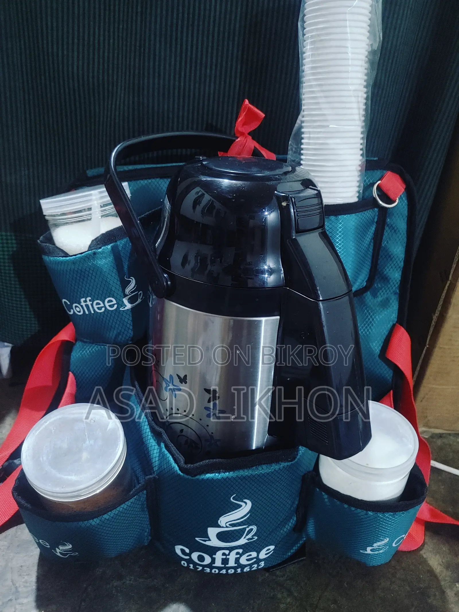 Full Set Coffee Bag, Flask, Coffee Mate, Mixer Machines, Cup