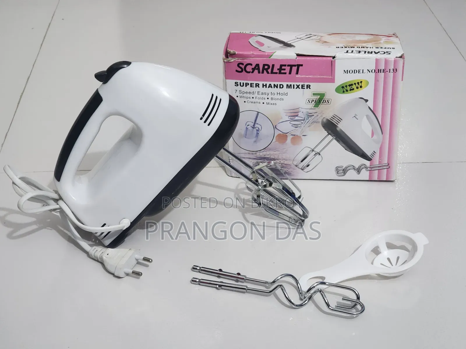 Scarlet Electric Super Hand Mixer Egg Beater
