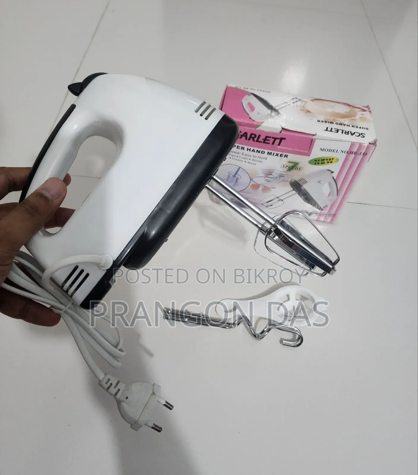 Scarlet Electric Super Hand Mixer Egg Beater
