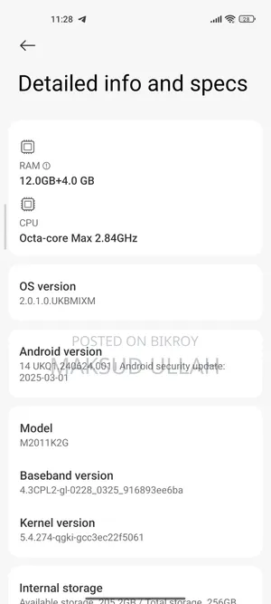 Xiaomi 12 256 GB White
