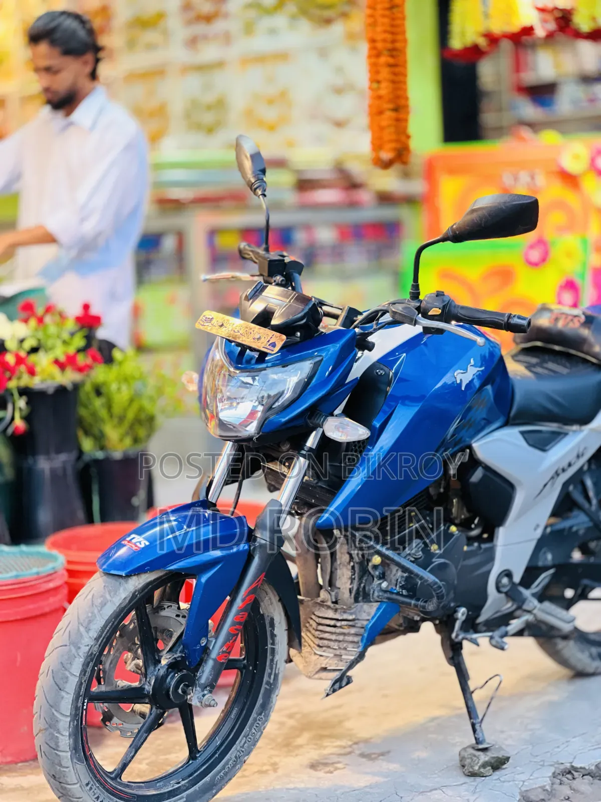 TVS Apache RTR 160 4V 2020 Blue