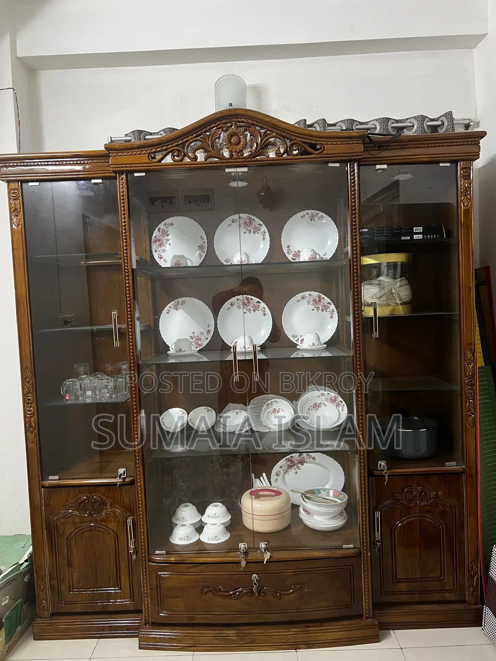 Showcase Made of Original Teak Wood