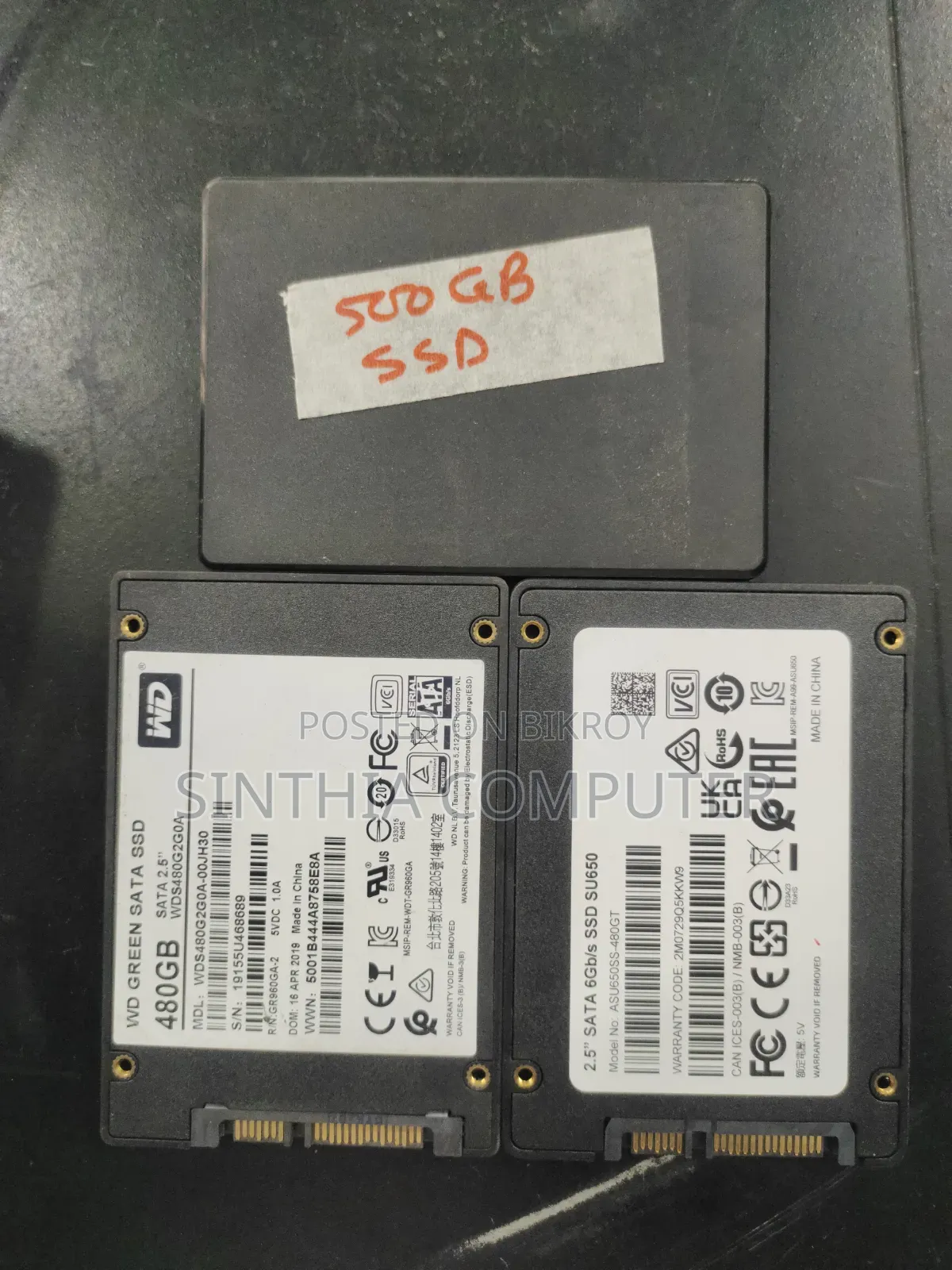 WD 480 GB SATA SSD