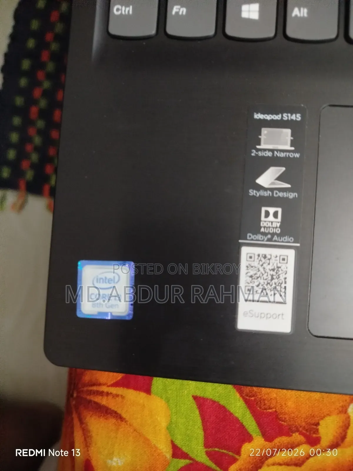 Laptop Lenovo 4GB Intel Core i3 HDD 1T
