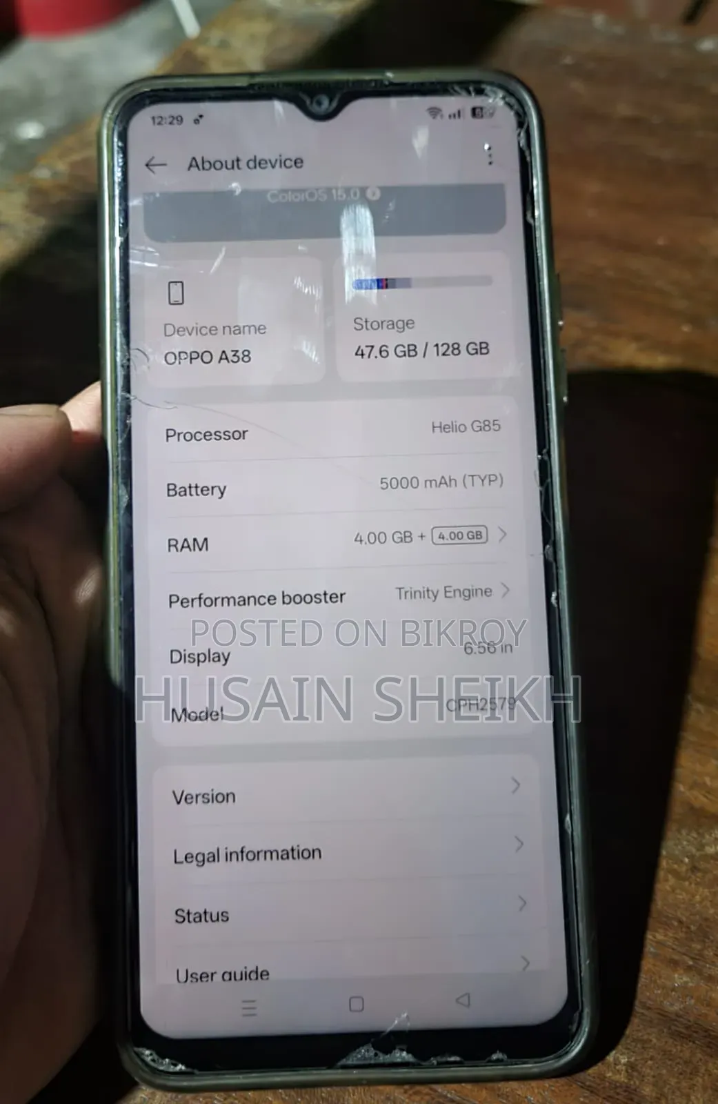 Oppo A38 128 GB Gold