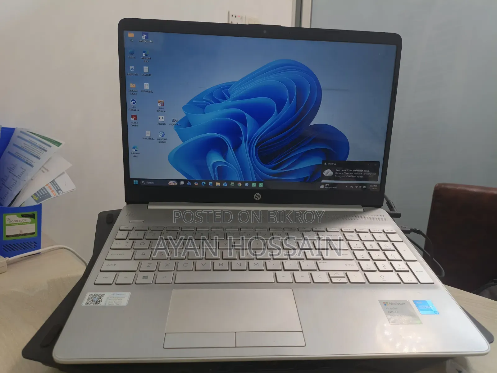 Laptop HP 15S 4GB Intel Core i3 HDD 1TB
