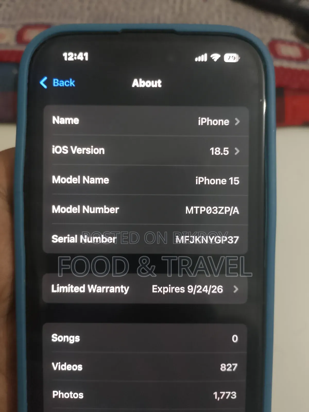 Apple iPhone 15 128 GB Black