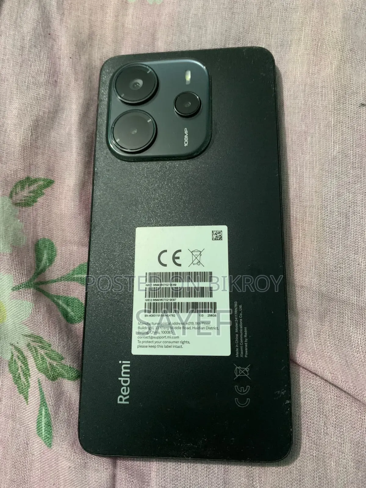 New Xiaomi Redmi Note 14 4G 256 GB Black