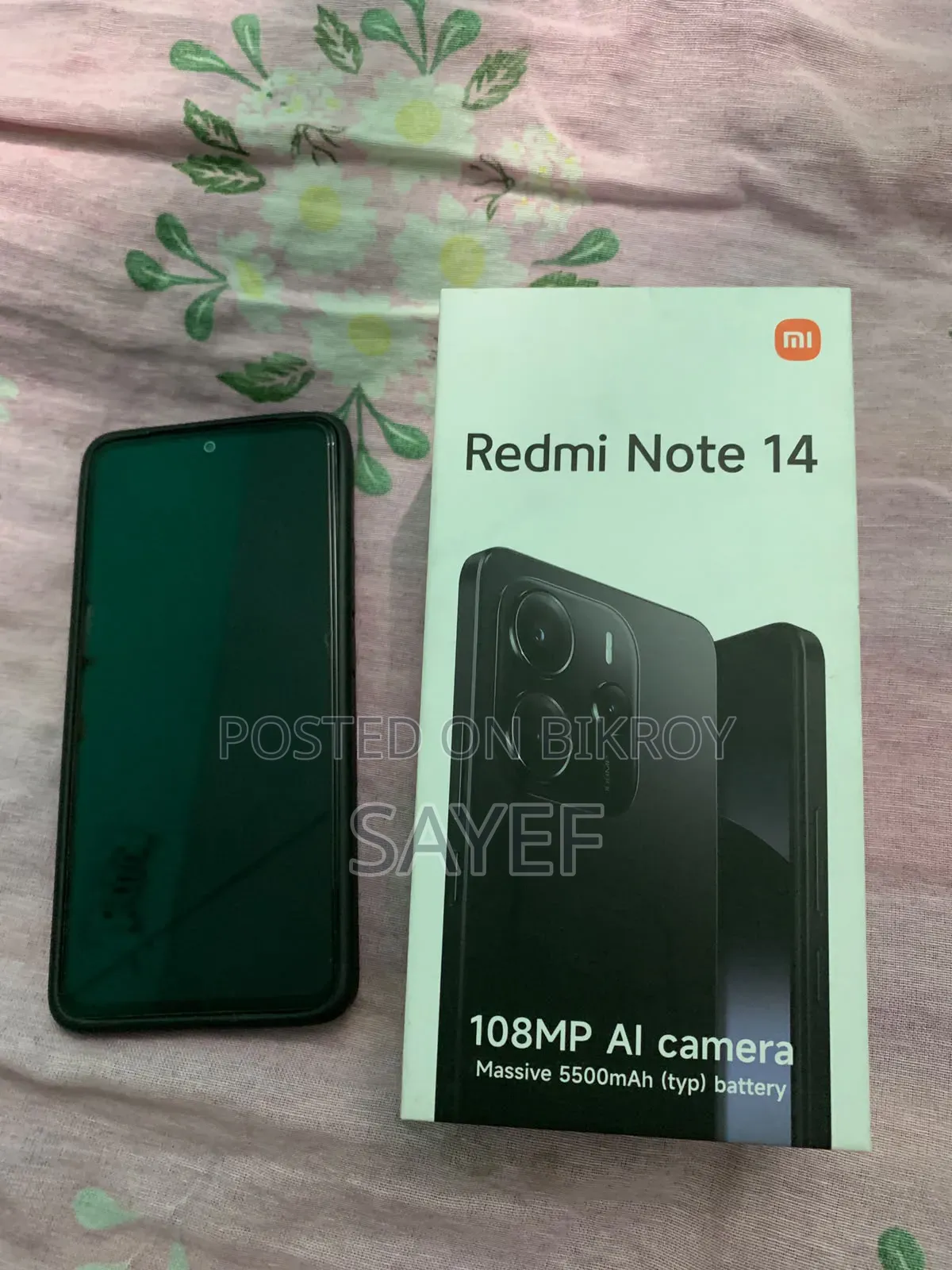 New Xiaomi Redmi Note 14 4G 256 GB Black