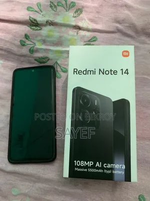New Xiaomi Redmi Note 14 4G 256 GB Black