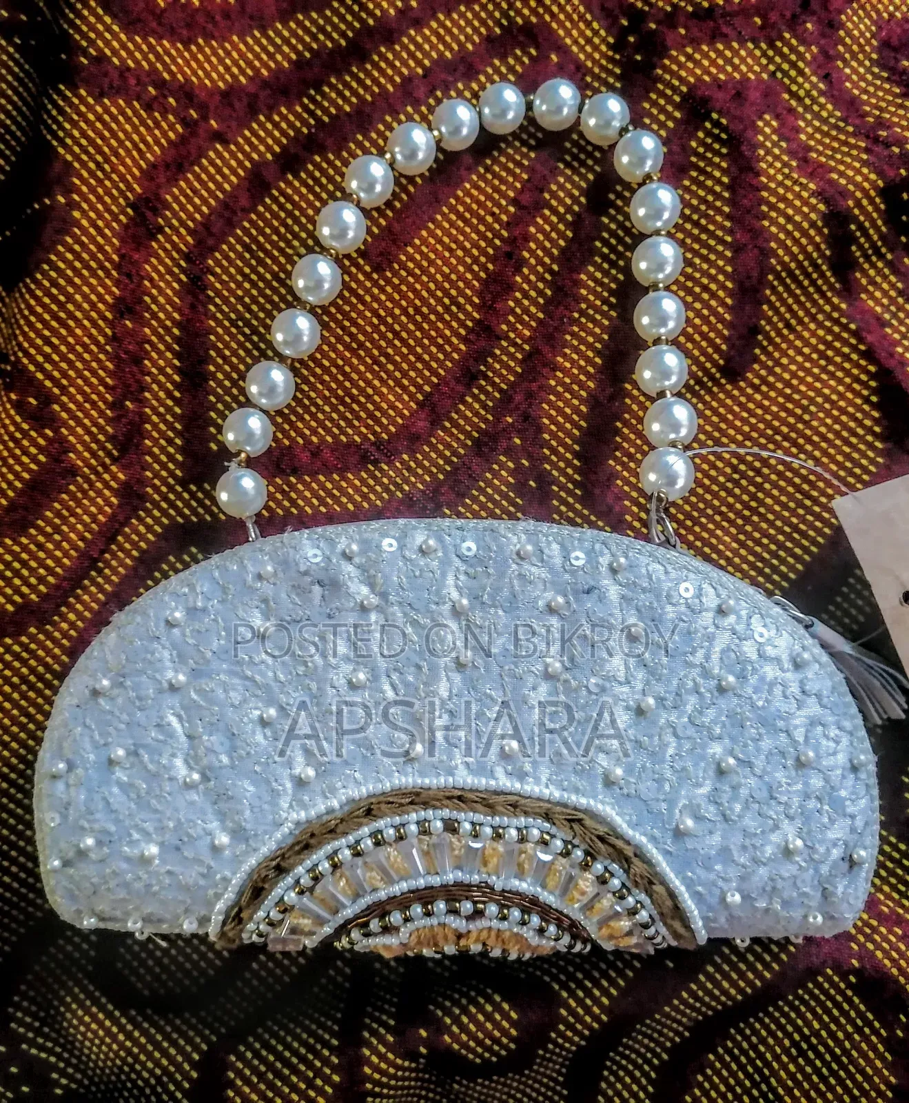 Aarong Pearl Embroidery Party Purse
