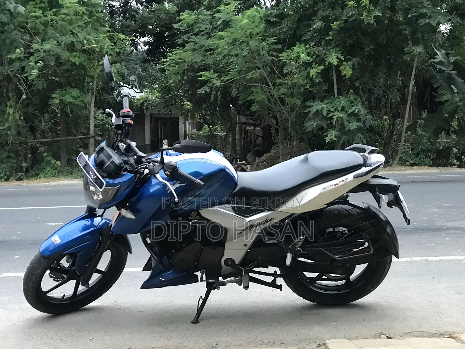 TVS Apache 160 4V 2019 Blue