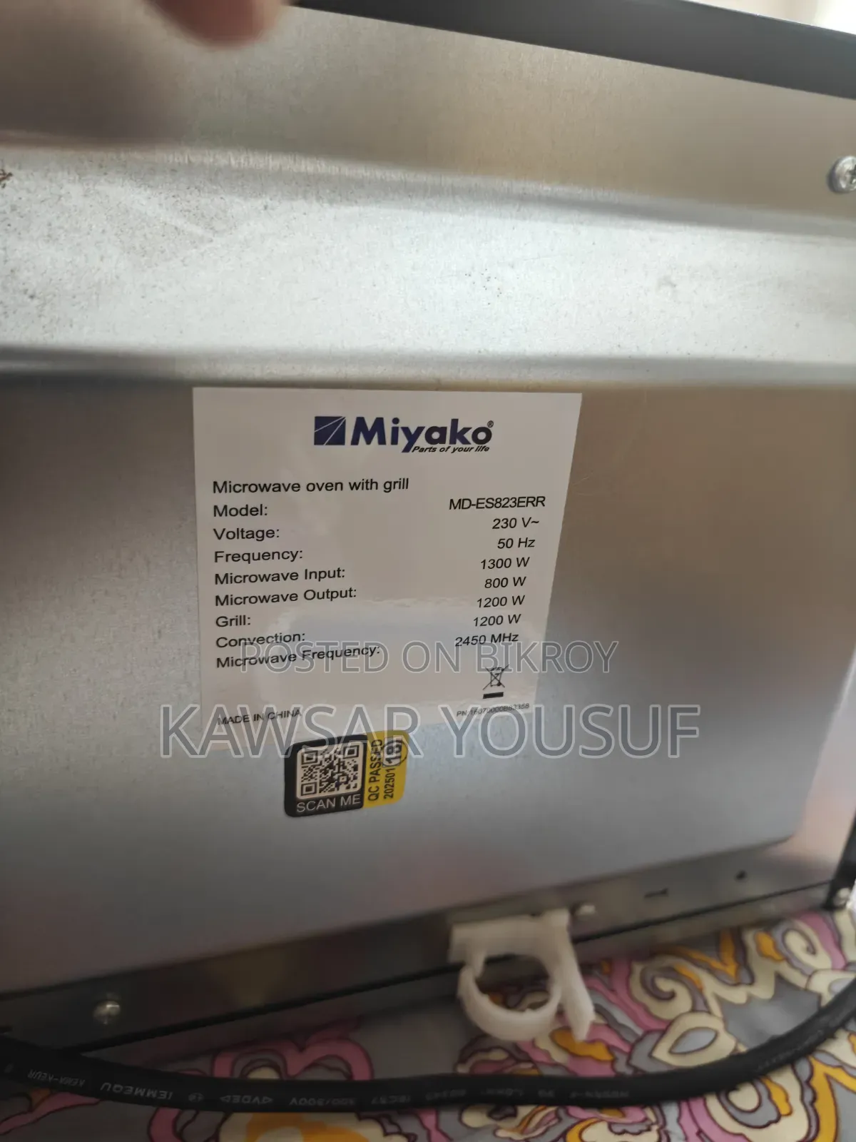 Miyako Microwave Oven With Grill