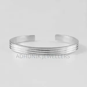 925/21k 100% Pure Silver Mens Bracelet.