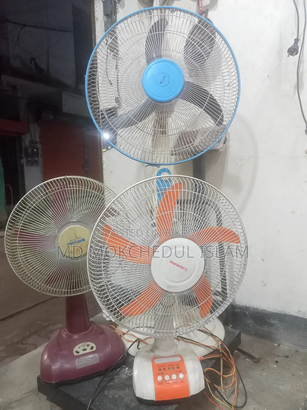 I will sell these three fans.