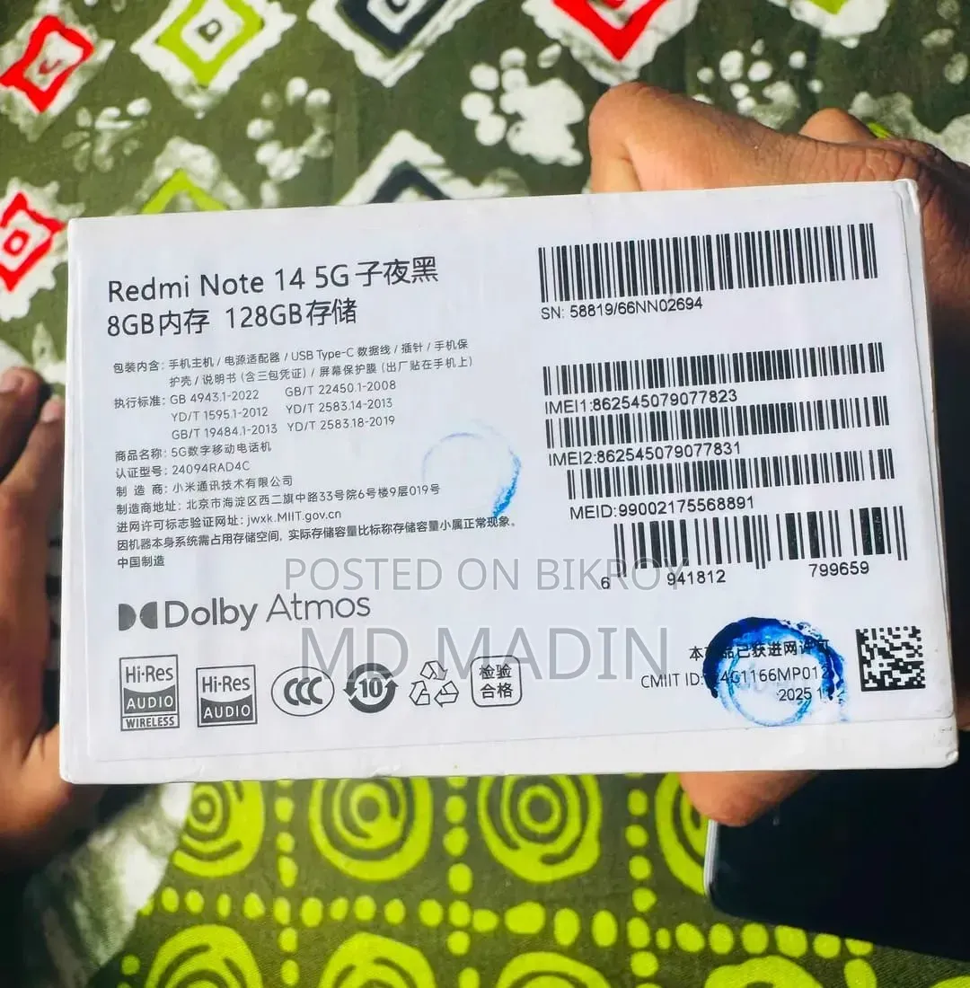 Xiaomi Redmi Note 14 4G 128 GB Black