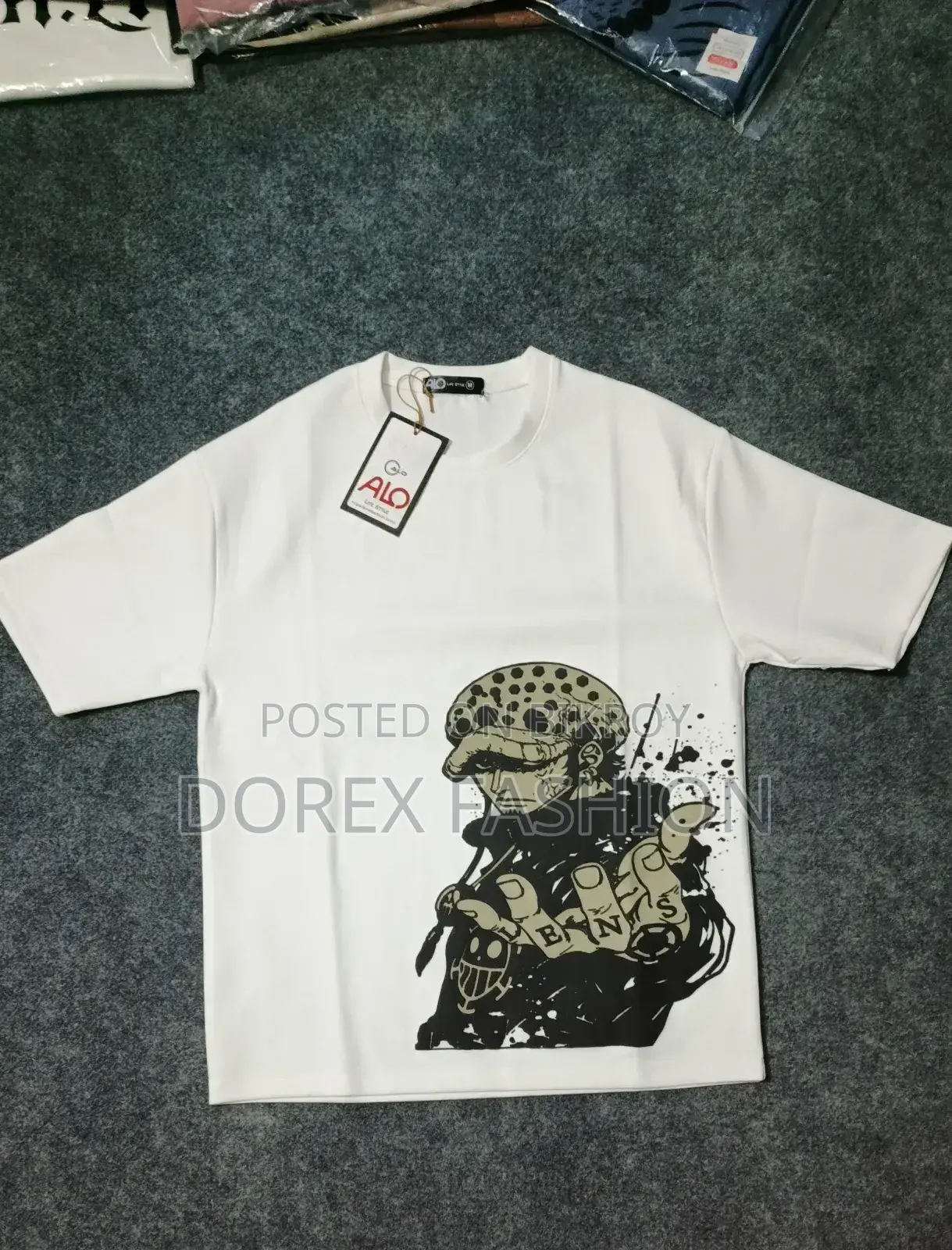 One Piece Trafalgar Law Oversized Premium T-Shirt (Front Back Print)