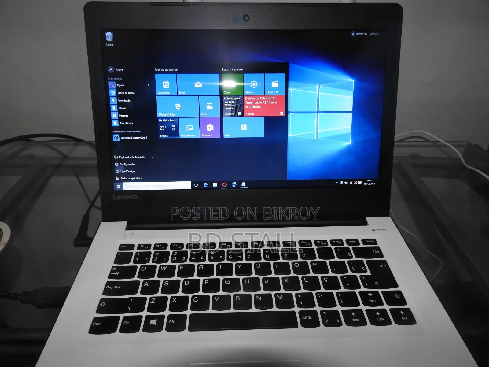 Laptop Lenovo IdeaPad 310 4GB Intel Core I3 SSD 128GB