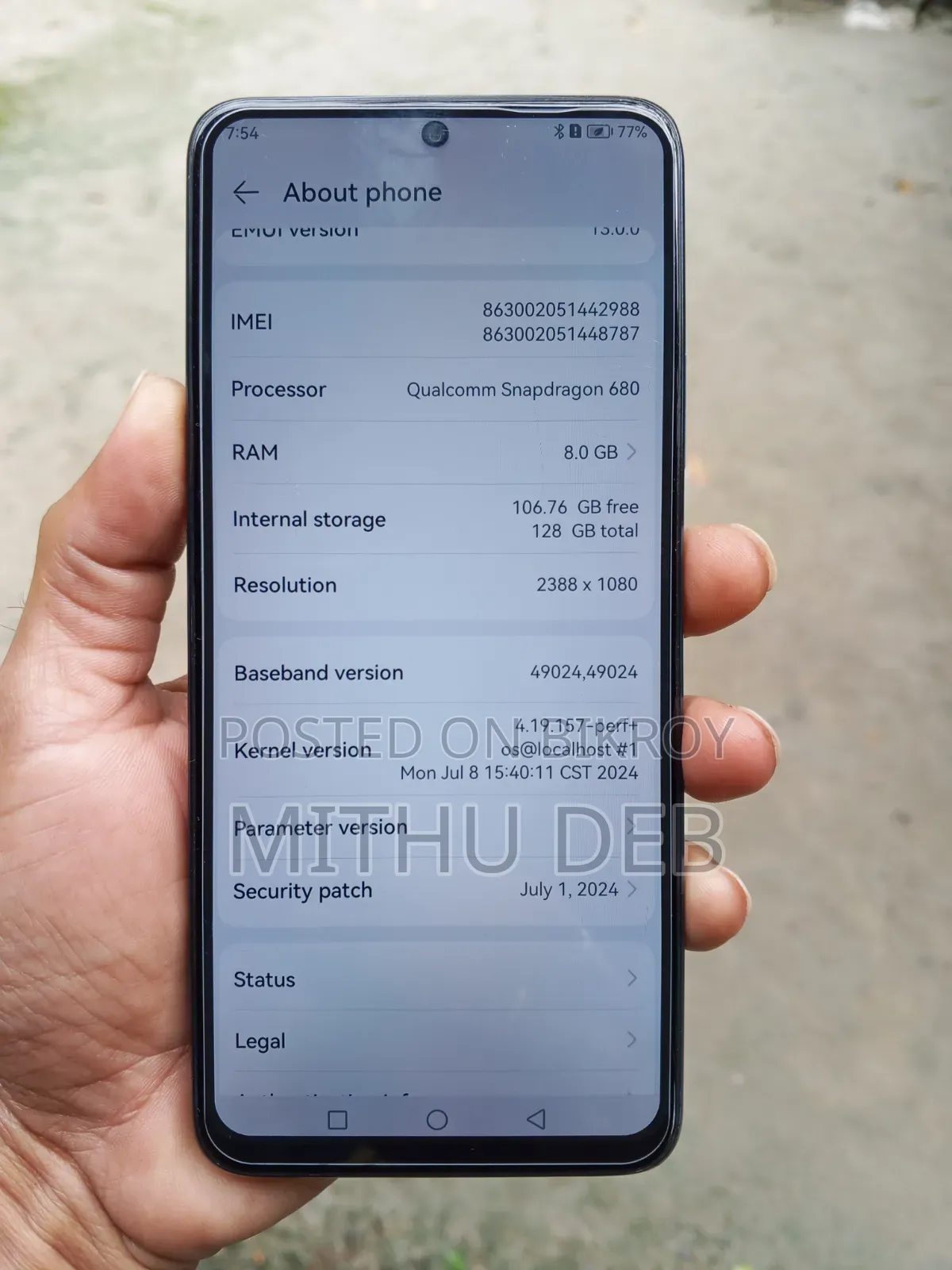 Huawei Nova Y90 128 GB Blue