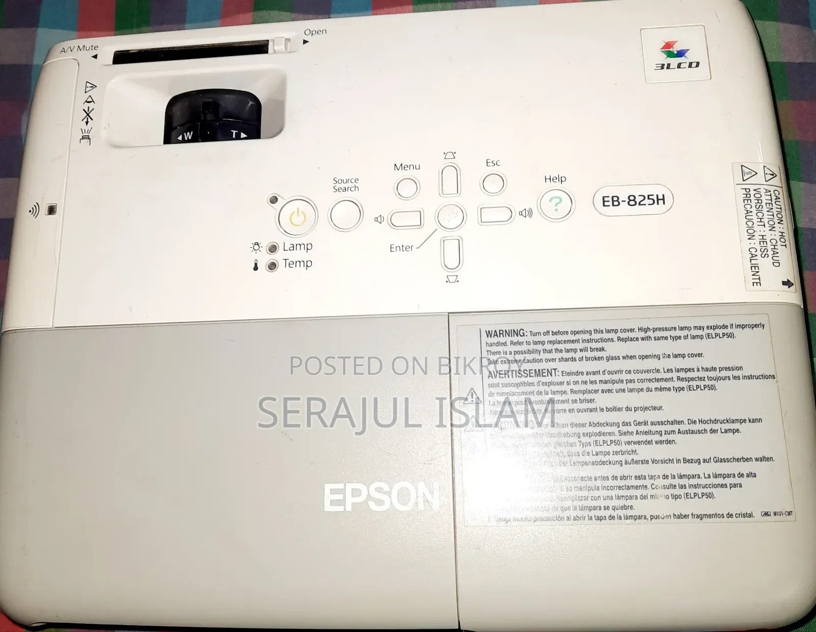 EPSON EB 825 H Projector Sale