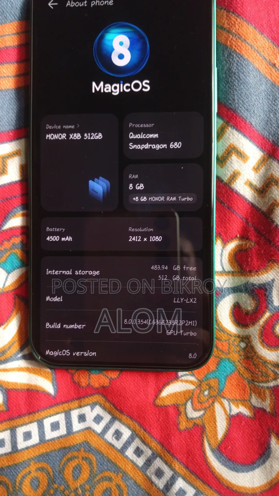 Honor X8b 512 GB Green