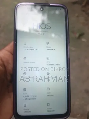 টেকনো স্পার্ক গো ৬৪ জিবি ব্ল্যাক