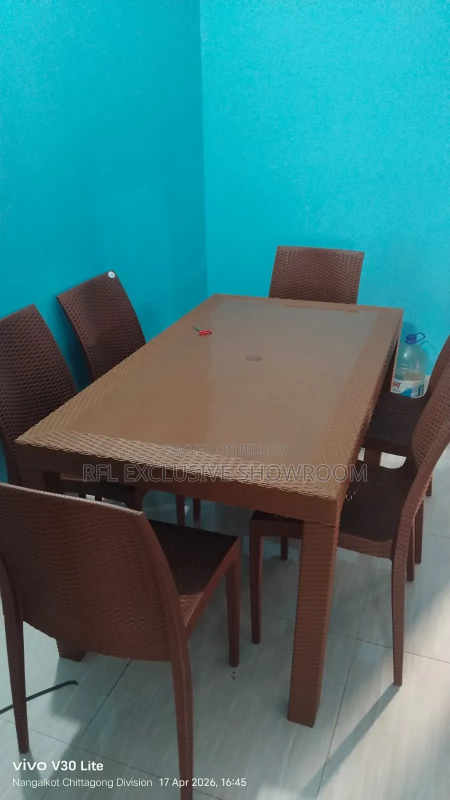 RFL Caino Dinner Table Set With 6pcs Caino Chair