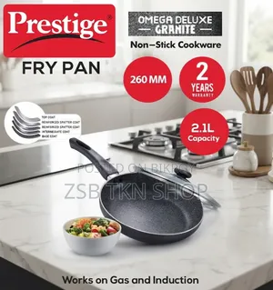 Prestige Non-Stick Omega Deluxe Granite Fry Pan With Lid 28 Cm