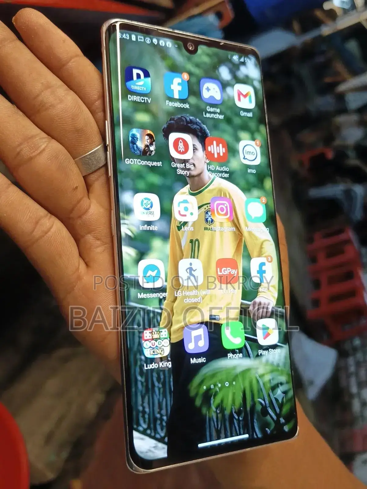 এলজি ভেলভেট ৫জি ১২৮ জিবি সিলভার