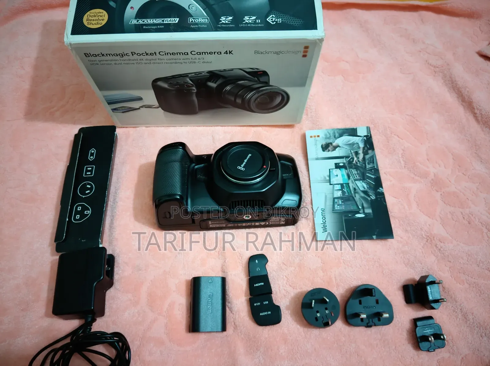 Black Magic Pocket Cinema With Lens Viltrox EF M2ii